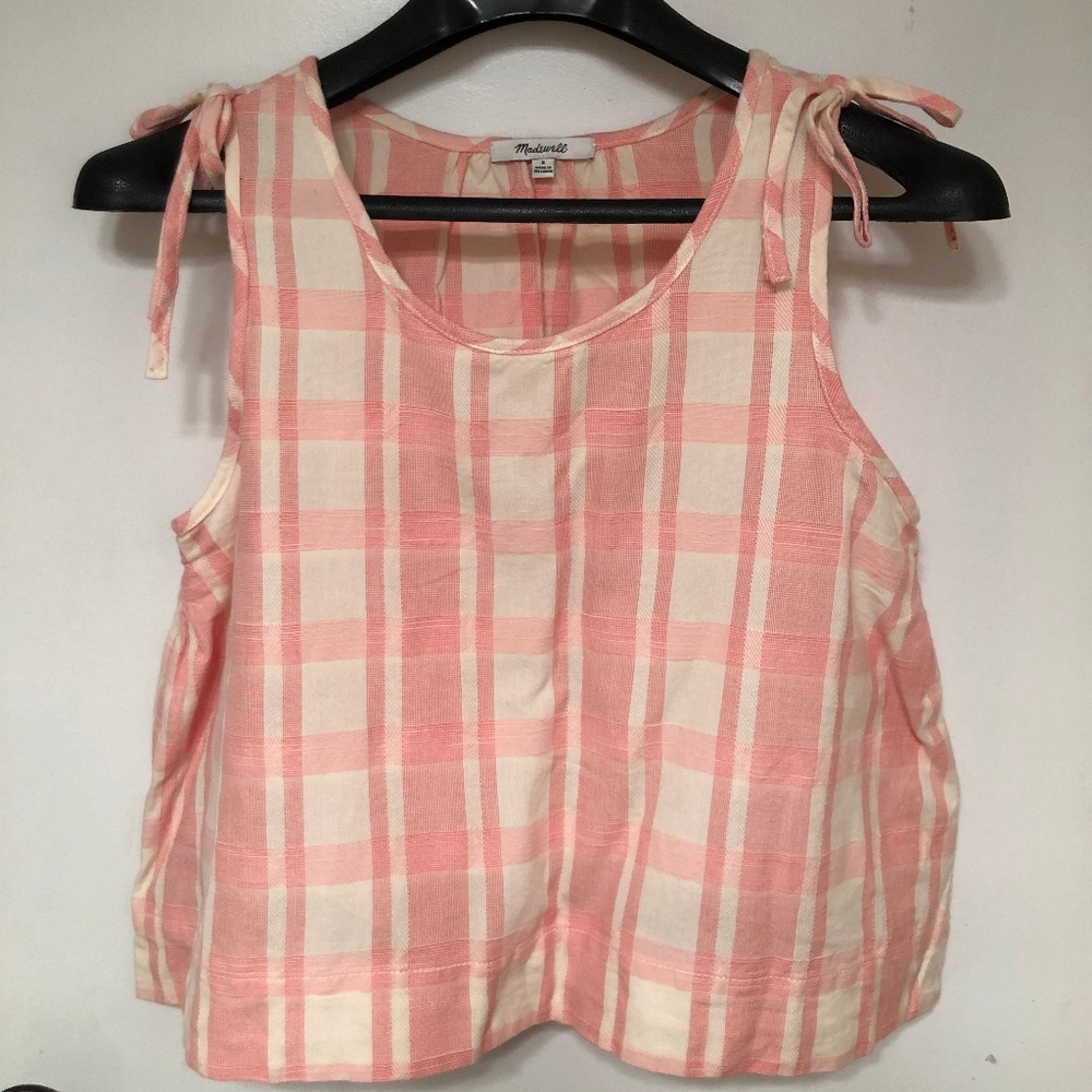 madewell cropped tank top / size S